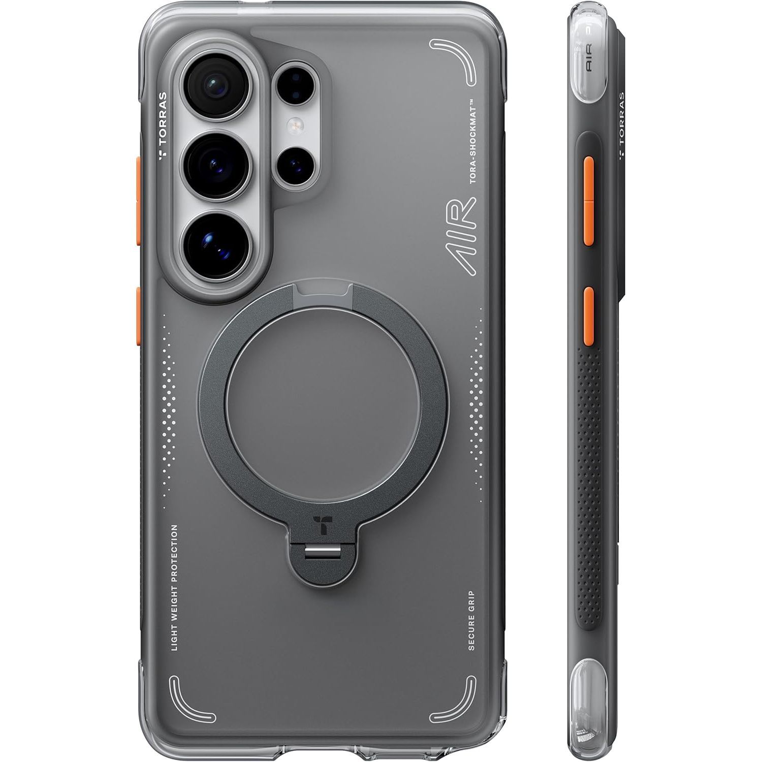 Θήκη Torras Ostand Q3 Air MagSafe Kickstand Shadow Black Samsung Galaxy S26 Ultra ΘΗΚΕΣ TORRAS Θήκη Torras Ostand Q3 Air MagSafe Kickstand Shadow Black Samsung Galaxy S26 Ultra