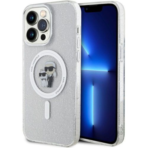 Θήκη IML Glitter Karl & Choupette MagSafe Clear iPhone 15 Pro Max ΘΗΚΕΣ KARL LAGERFELD Θήκη IML Glitter Karl & Choupette MagSafe Clear iPhone 15 Pro Max