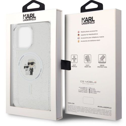 Alternative view of Θήκη IML Glitter Karl & Choupette MagSafe Clear iPhone 15 Pro Max