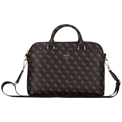 Alternative view of Τσάντα Guess 4G Triangle Logo Eco-Leather 15″ Black/Brown (GUCB15PG4TGNK)