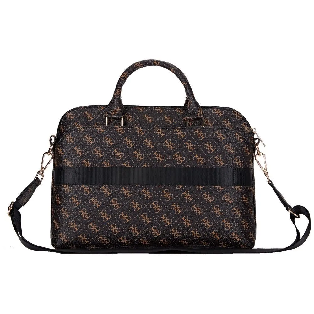 Τσάντα Guess 4G Triangle Logo Eco-Leather 15″ Black/Brown (GUCB15PG4TGNK) GADGETS Guess Τσάντα Guess 4G Triangle Logo Eco-Leather 15″ Black/Brown (GUCB15PG4TGNK) - Image 3