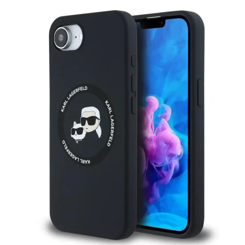 Θήκη Karl Lagerfeld Liquid Silicone Karl&Choupette Ring MagSafe Black iPhone 16e/17e ΘΗΚΕΣ KARL LAGERFELD Θήκη Karl Lagerfeld Liquid Silicone Karl&Choupette Ring MagSafe Black iPhone 16e/17e