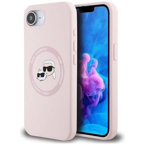 Θήκη Karl Lagerfeld Liquid Silicone Karl&Choupette Ring MagSafe Pink iPhone 16e/17e ΘΗΚΕΣ KARL LAGERFELD Θήκη Karl Lagerfeld Liquid Silicone Karl&Choupette Ring MagSafe Pink iPhone 16e/17e