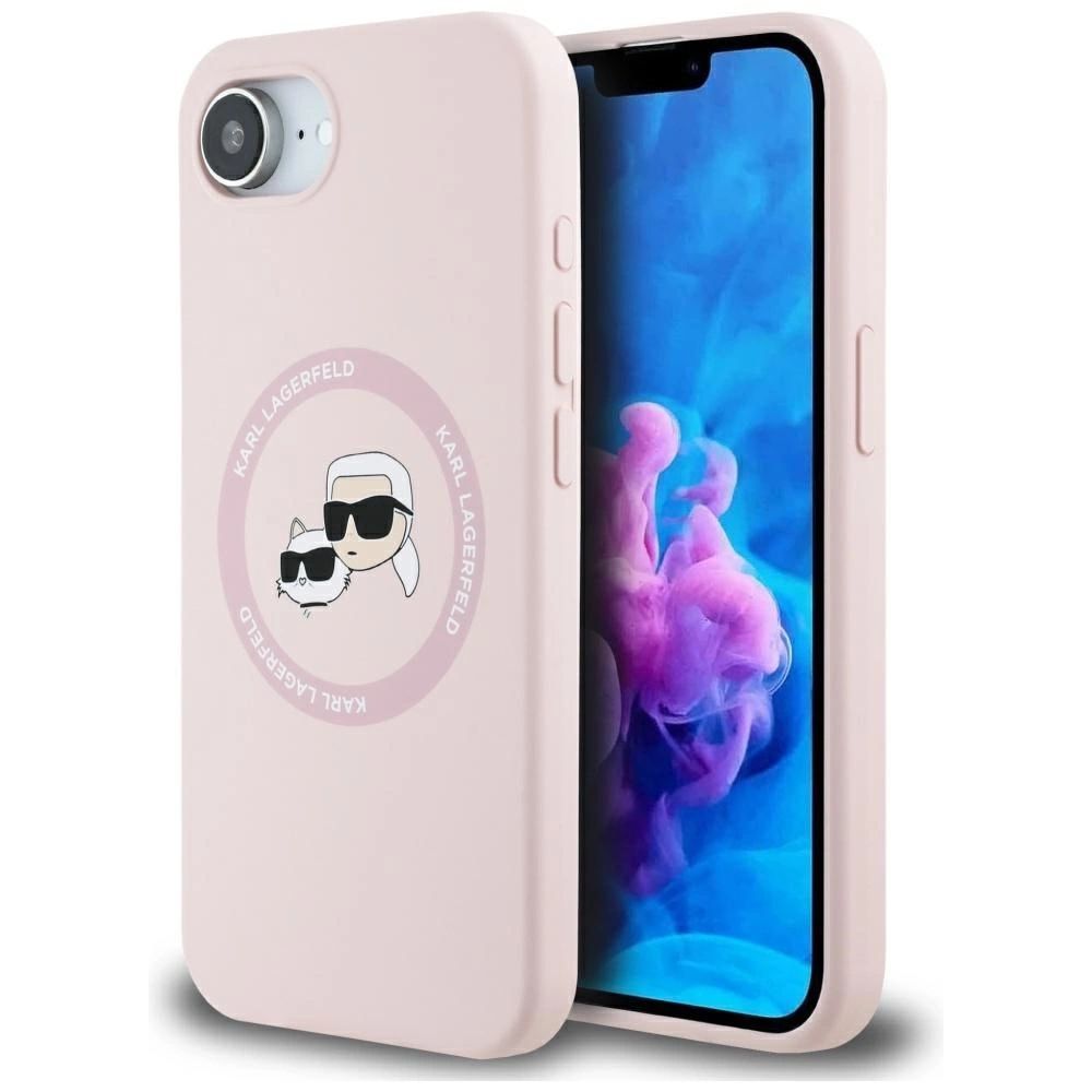 Θήκη Karl Lagerfeld Liquid Silicone Karl&Choupette Ring MagSafe Pink iPhone 16e/17e ΘΗΚΕΣ KARL LAGERFELD Θήκη Karl Lagerfeld Liquid Silicone Karl&Choupette Ring MagSafe Pink iPhone 16e/17e