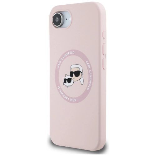 Alternative view of Θήκη Karl Lagerfeld Liquid Silicone Karl&Choupette Ring MagSafe Pink iPhone 16e/17e