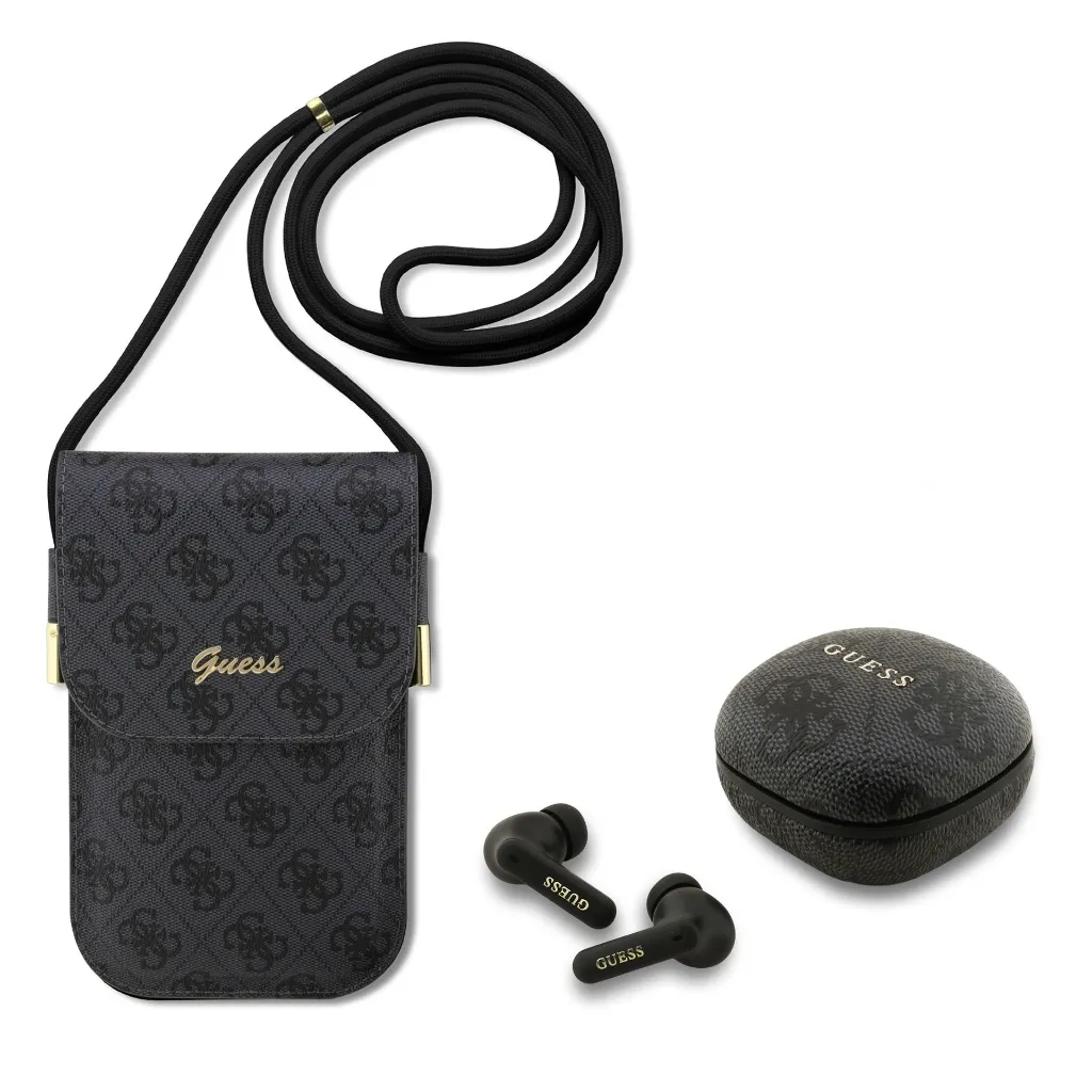 Guess Wireless Earbuds TWS and Crossbody Bag Black ΑΚΟΥΣΤΙΚΑ-BLUETOOTH Guess Guess Wireless Earbuds TWS and Crossbody Bag Black - Image 5