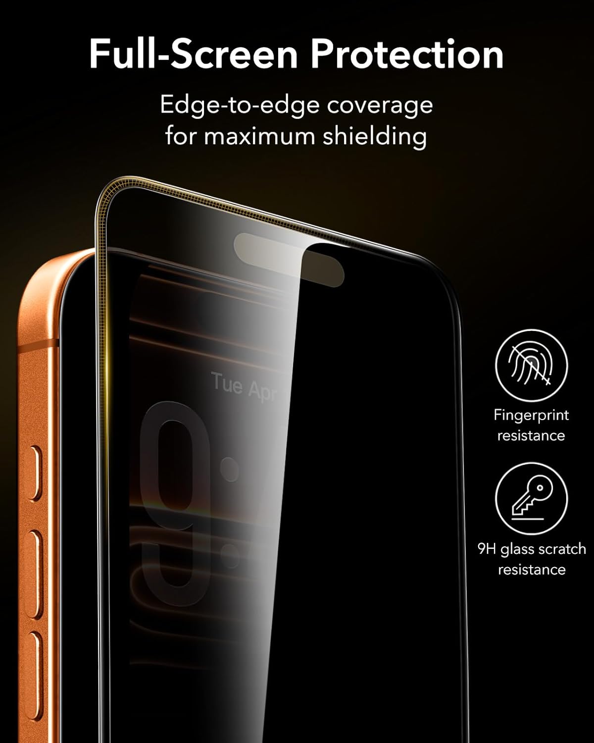 ESR UltraFit Armorite Pro Tempered Glass Privacy iPhone 17/16 Pro (3-Pack) ΠΡΟΣΤΑΣΙΑ ΟΘΟΝΗΣ ESR ESR UltraFit Armorite Pro Tempered Glass Privacy iPhone 17/16 Pro (3-Pack) - Image 8