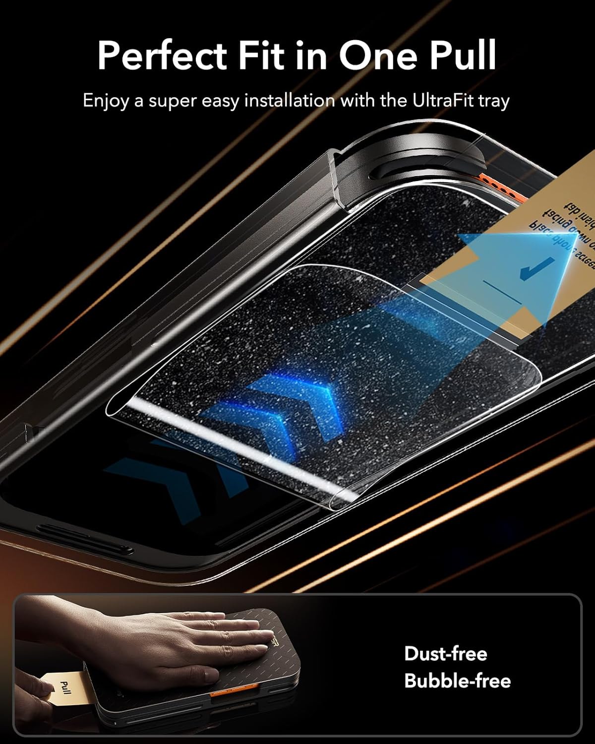 ESR UltraFit Armorite Pro Tempered Glass Privacy iPhone 17/16 Pro (3-Pack) ΠΡΟΣΤΑΣΙΑ ΟΘΟΝΗΣ ESR ESR UltraFit Armorite Pro Tempered Glass Privacy iPhone 17/16 Pro (3-Pack) - Image 6