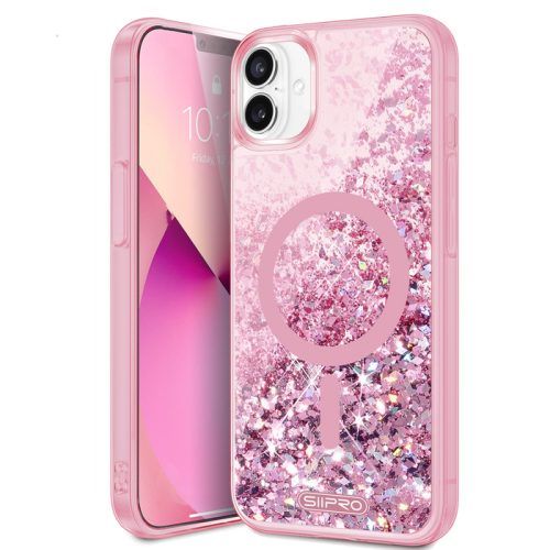 Θήκη Siipro Water Glitter Magsafe Pink iPhone 17