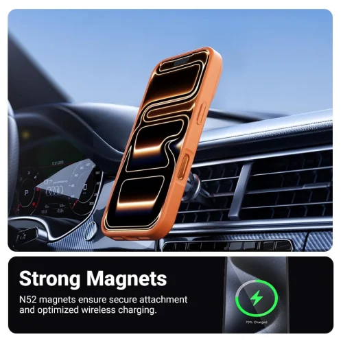 Alternative view of Θήκη Crong Hybrid Matte MagSafe Orange iPhone 17 Pro