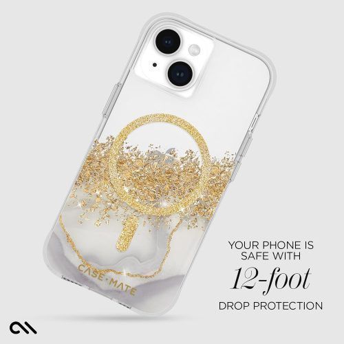 Alternative view of Θήκη Case-Mate Karat Clear Gold Magsafe iPhone 15/14/13