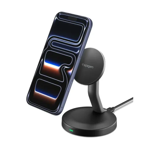 Spigen Essential Magnetic MagSafe Wireless Charger 15W Black (EF151MS) ΑΞΕΣΟΥΑΡ MAGSAFE Spigen Spigen Essential Magnetic MagSafe Wireless Charger 15W Black (EF151MS)