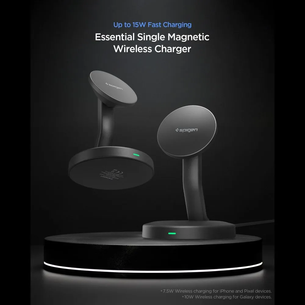 Spigen Essential Magnetic MagSafe Wireless Charger 15W Black (EF151MS) ΑΞΕΣΟΥΑΡ MAGSAFE Spigen Spigen Essential Magnetic MagSafe Wireless Charger 15W Black (EF151MS) - Image 6
