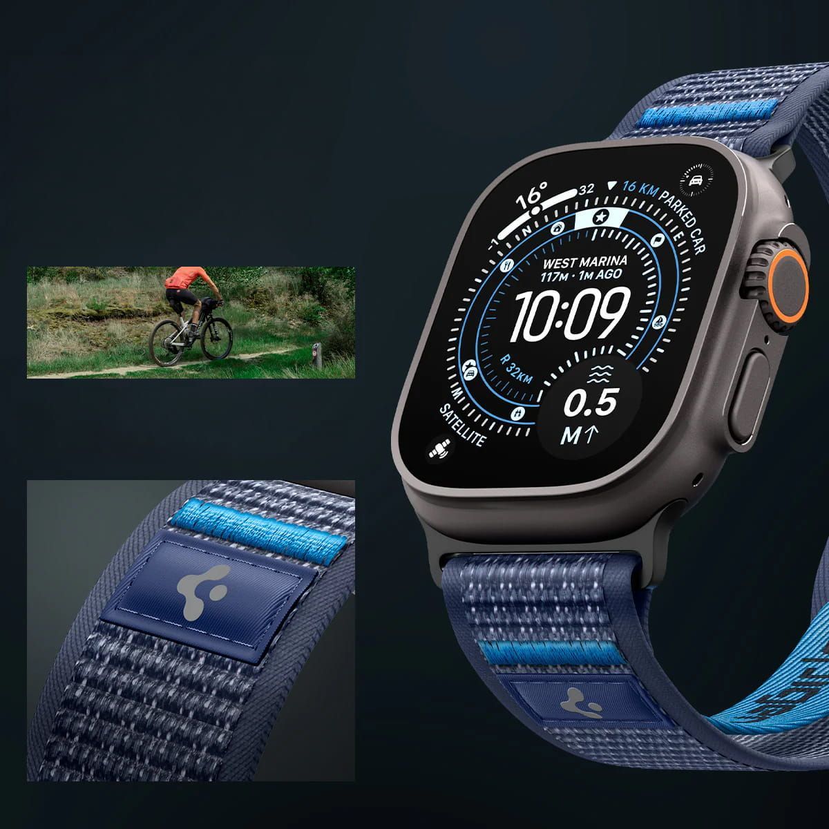 Λουράκι Spigen Athlex Air 2 Fabric Blue Apple Watch 44/45/46/49mm APPLE WATCH Spigen Λουράκι Spigen Athlex Air 2 Fabric Blue Apple Watch 44/45/46/49mm - Image 5