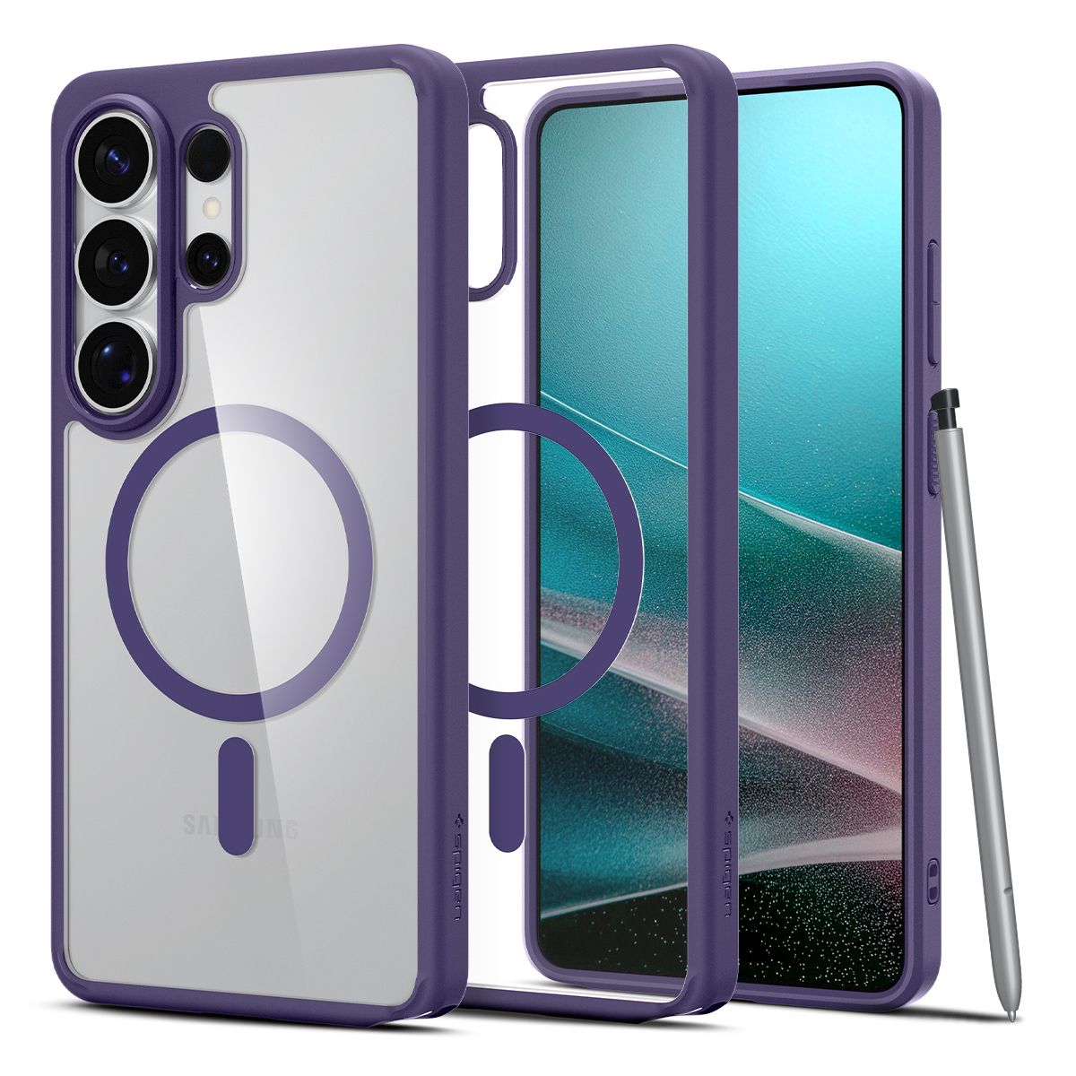 Θήκη Spigen Ultra Hybrid Mag Clear Deep Purple Samsung Galaxy S26 Ultra ΘΗΚΕΣ Spigen Θήκη Spigen Ultra Hybrid Mag Clear Deep Purple Samsung Galaxy S26 Ultra - Image 13