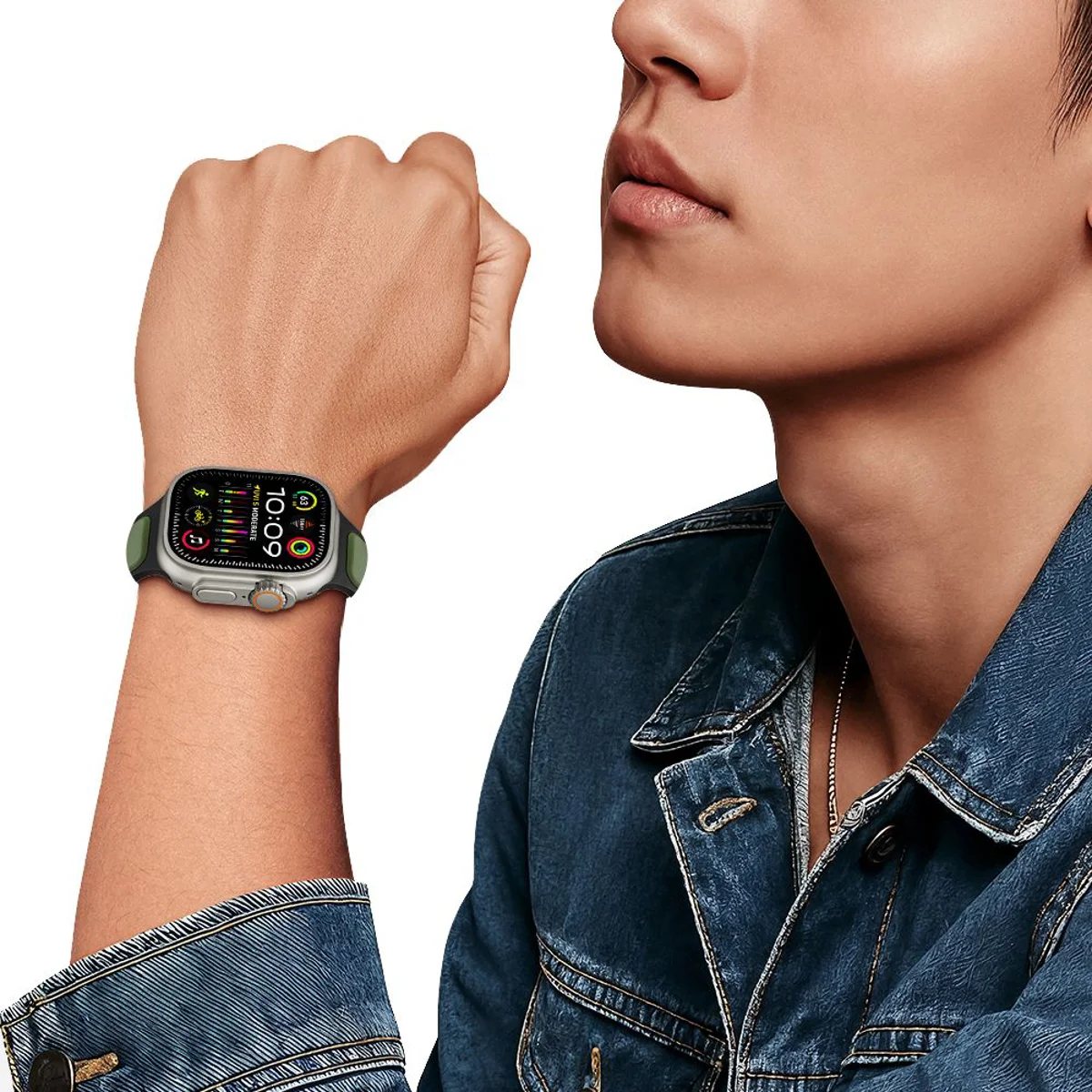 Λουράκι Tech-Protect IconBand Line Black Green Apple Watch 44/45/46/49mm APPLE WATCH Tech-Protect Λουράκι Tech-Protect IconBand Line Black Green Apple Watch 44/45/46/49mm - Image 5