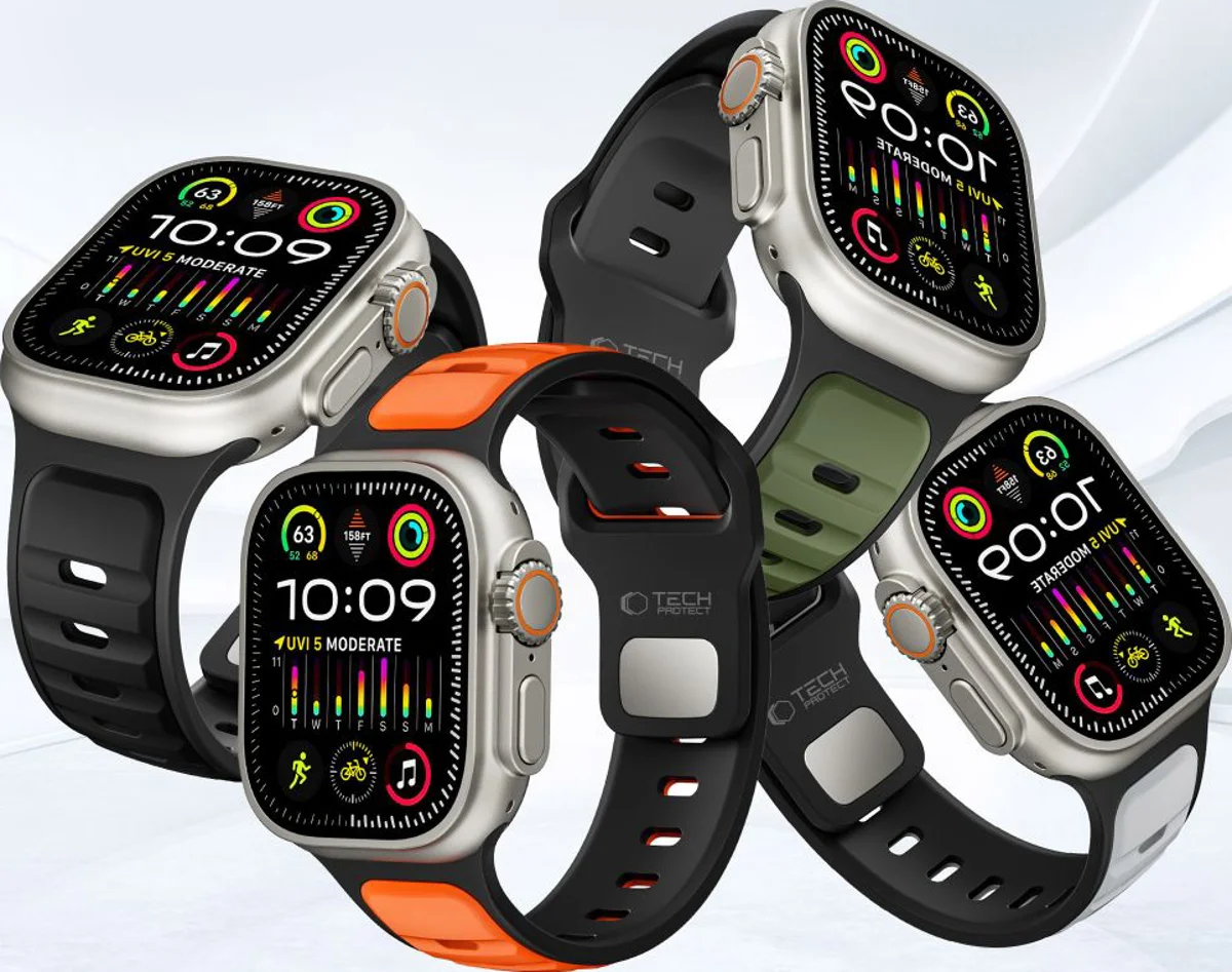 Λουράκι Tech-Protect IconBand Line Black Green Apple Watch 44/45/46/49mm APPLE WATCH Tech-Protect Λουράκι Tech-Protect IconBand Line Black Green Apple Watch 44/45/46/49mm - Image 4