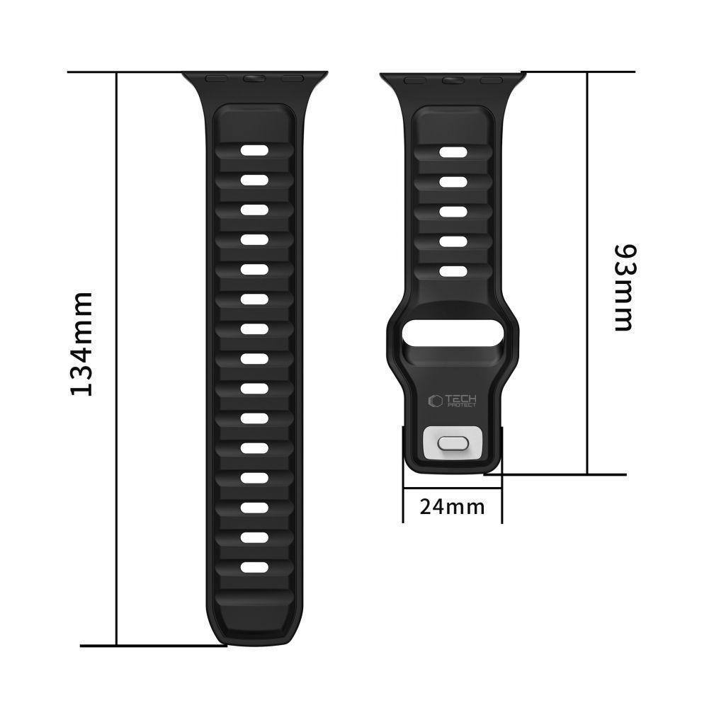 Λουράκι Tech-Protect IconBand Line Black Green Apple Watch 44/45/46/49mm APPLE WATCH Tech-Protect Λουράκι Tech-Protect IconBand Line Black Green Apple Watch 44/45/46/49mm - Image 3