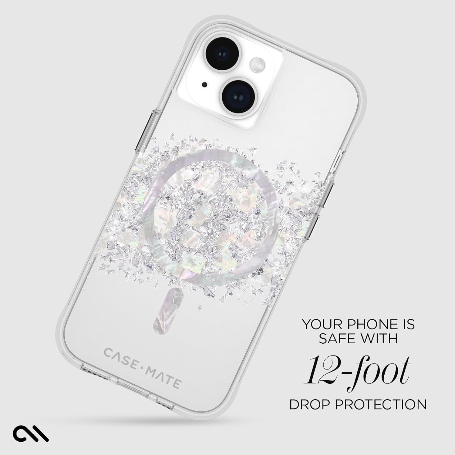 Θήκη Case-Mate Touch of Pearl Clear Magsafe iPhone 15/14/13 ΘΗΚΕΣ Case-Mate Θήκη Case-Mate Touch of Pearl Clear Magsafe iPhone 15/14/13 - Image 3
