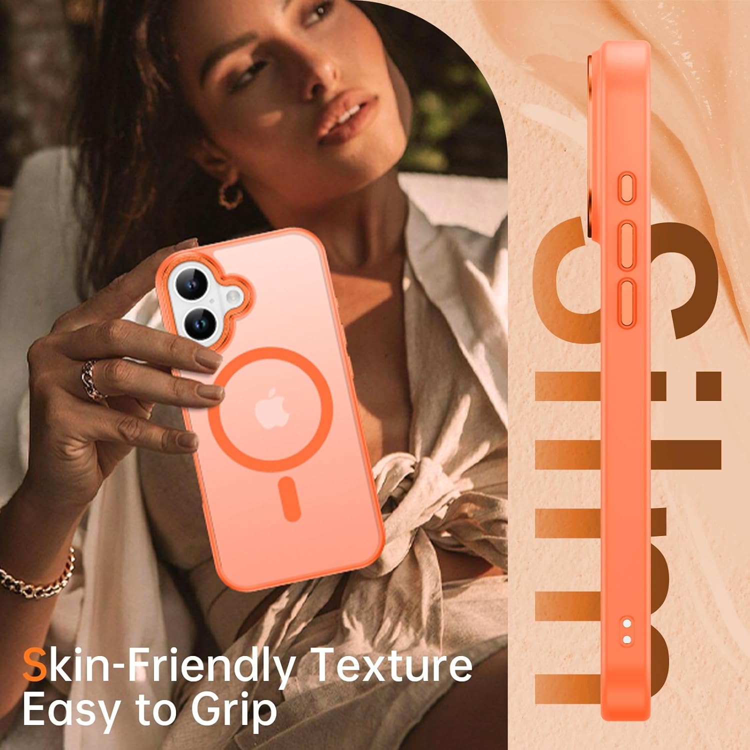 Θήκη Orso MagCase Focus Frosted Orange iPhone 17 ΘΗΚΕΣ Orso Θήκη Orso MagCase Focus Frosted Orange iPhone 17 - Image 4