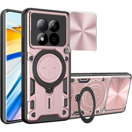Θήκη Shockproof Ringstand Slide Camera Rose Gold Xiaomi Redmi Note 15 Pro+ 5G ΘΗΚΕΣ Orso Θήκη Shockproof Ringstand Slide Camera Rose Gold Xiaomi Redmi Note 15 Pro+ 5G