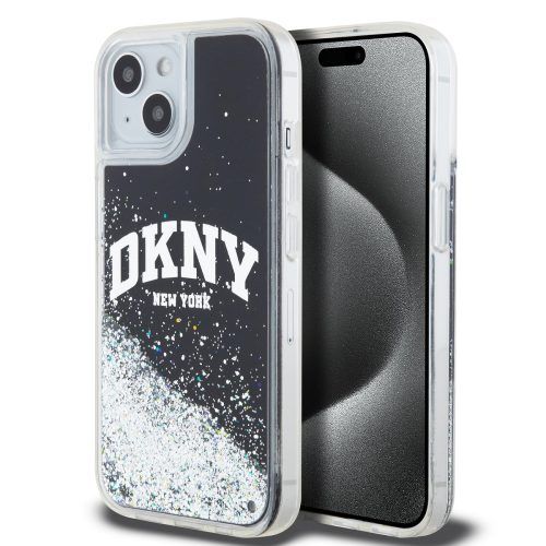 Θήκη DKNY Liquid Glitter Big Logo Clear Black iPhone 13/14/15 ΘΗΚΕΣ DKNY Θήκη DKNY Liquid Glitter Big Logo Clear Black iPhone 13/14/15