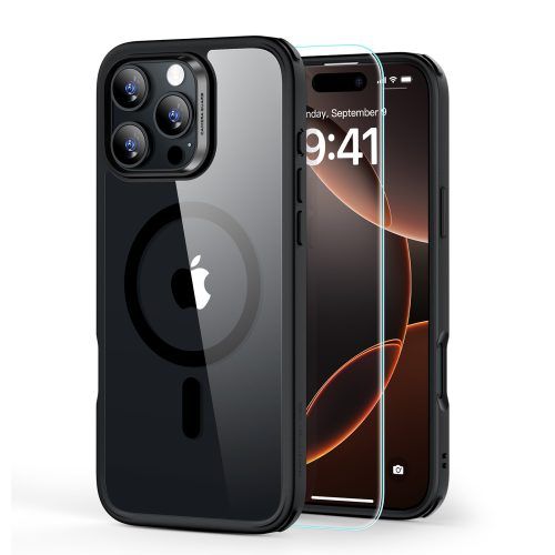 Full Protection Pro Set ESR Classic HaloLock MagSafe Clear Black iPhone 16 Pro ΘΗΚΕΣ ESR Full Protection Pro Set ESR Classic HaloLock MagSafe Clear Black iPhone 16 Pro