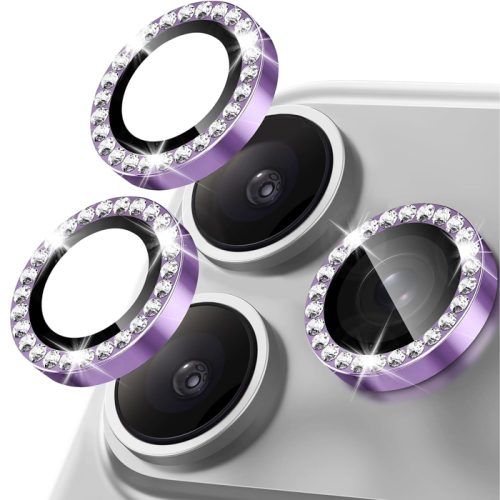Orso Lens Camera Tempered Glass Violet Diamonds iPhone 17 Pro/17 Pro Max