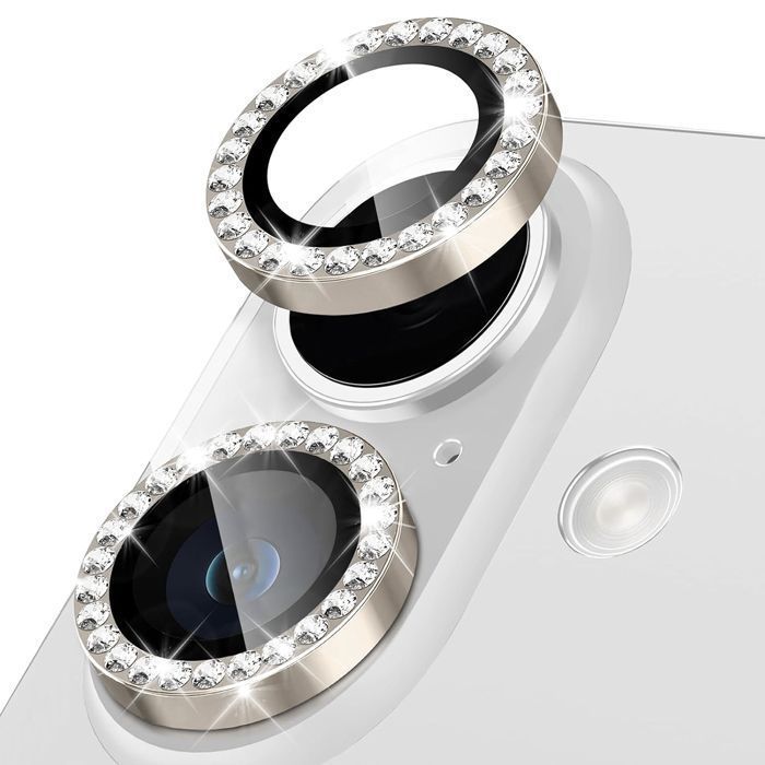 Orso Lens Camera Tempered Glass Titanium Diamonds iPhone 17/16/16 Plus ΠΡΟΣΤΑΣΙΑ ΟΘΟΝΗΣ Orso Orso Lens Camera Tempered Glass Titanium Diamonds iPhone 17/16/16 Plus