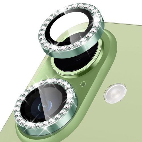Orso Lens Camera Tempered Glass Spring Green Diamonds iPhone 17/16/16 Plus ΠΡΟΣΤΑΣΙΑ ΟΘΟΝΗΣ Orso Orso Lens Camera Tempered Glass Spring Green Diamonds iPhone 17/16/16 Plus