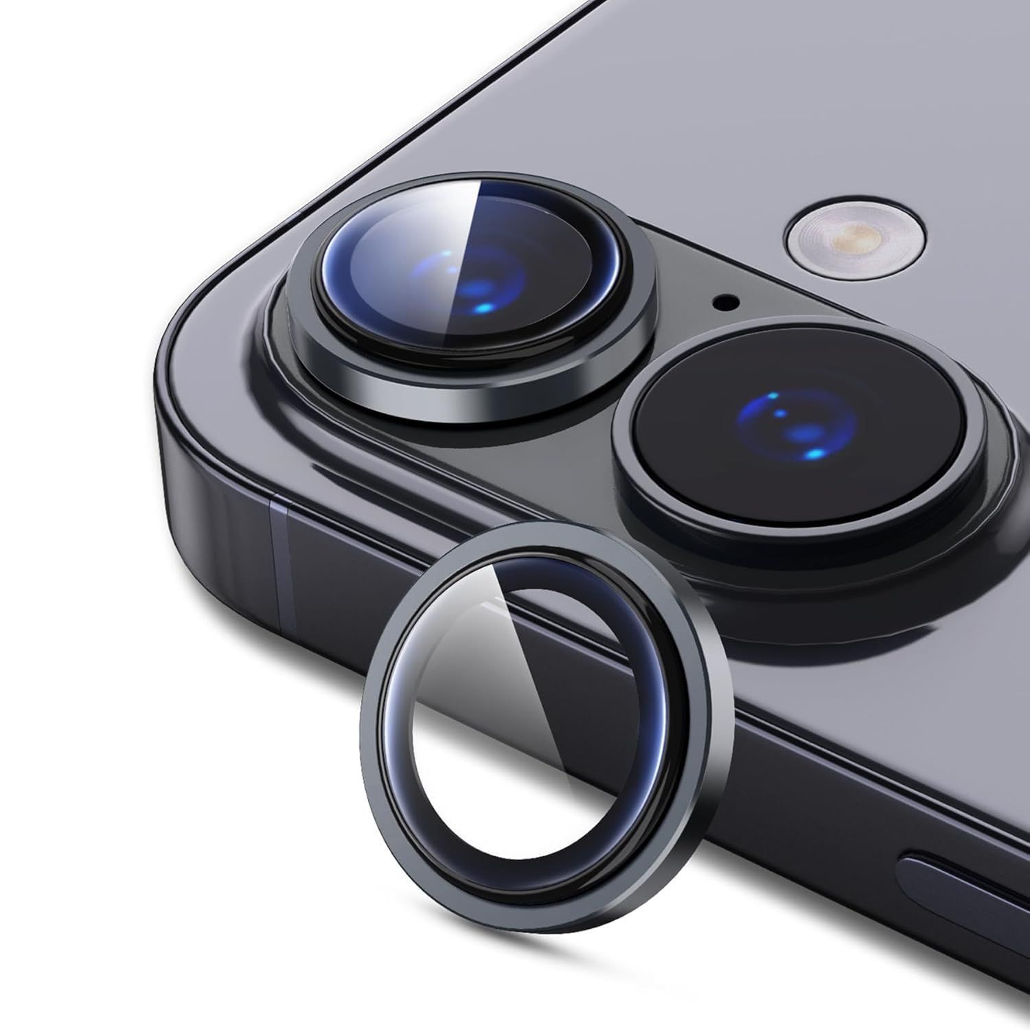 Orso Lens Camera Tempered Glass Black iPhone 17/16/16 Plus ΠΡΟΣΤΑΣΙΑ ΟΘΟΝΗΣ Orso Orso Lens Camera Tempered Glass Black iPhone 17/16/16 Plus