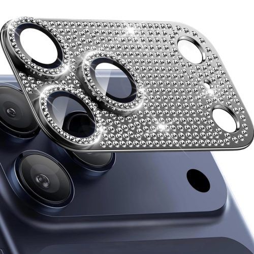 Orso Full Cover 9H Camera Protector Diamonds Black iPhone 17 Pro Max