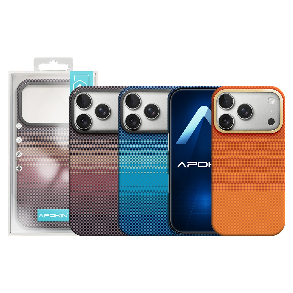 Θήκη Apokin Kevlar Fiber Magsafe Blue iPhone 17 Pro Max ΘΗΚΕΣ Orso Θήκη Apokin Kevlar Fiber Magsafe Blue iPhone 17 Pro Max - Image 3