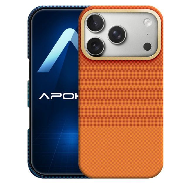 Θήκη Apokin Kevlar Fiber Magsafe Orange iPhone 17 Pro Max ΘΗΚΕΣ Orso Θήκη Apokin Kevlar Fiber Magsafe Orange iPhone 17 Pro Max