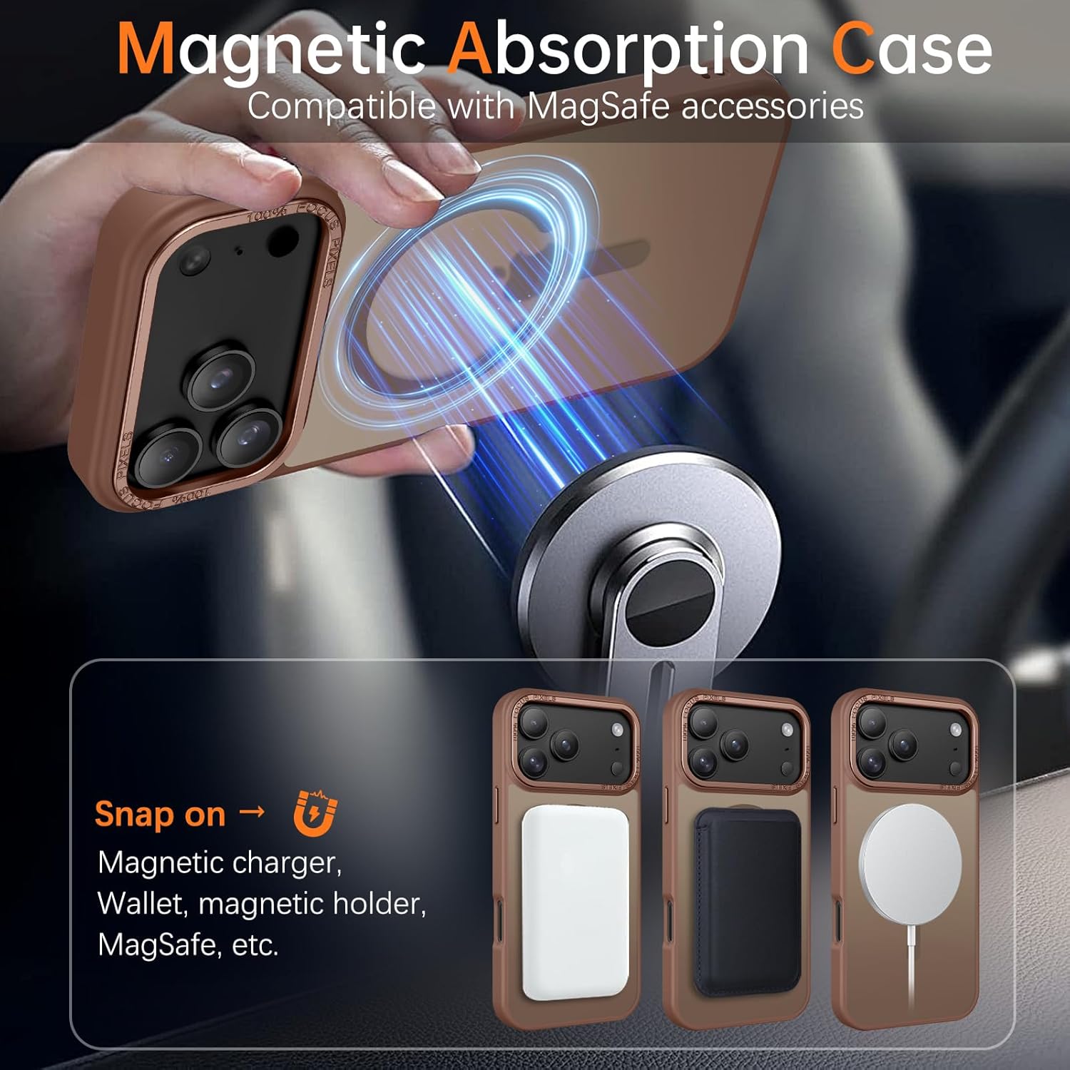 Θήκη Orso MagCase Focus Frosted Brown iPhone 17 Pro Max ΘΗΚΕΣ Orso Θήκη Orso MagCase Focus Frosted Brown iPhone 17 Pro Max - Image 5