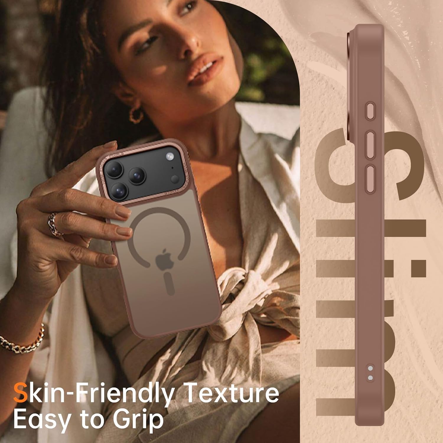 Θήκη Orso MagCase Focus Frosted Brown iPhone 17 Pro Max ΘΗΚΕΣ Orso Θήκη Orso MagCase Focus Frosted Brown iPhone 17 Pro Max - Image 4