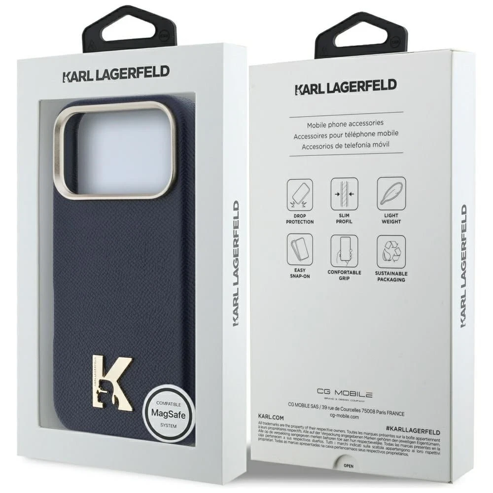 Θήκη Karl Lagerfeld Karl Head Logo MagSafe Leather Blue iPhone 17 Pro Max ΘΗΚΕΣ KARL LAGERFELD Θήκη Karl Lagerfeld Karl Head Logo MagSafe Leather Blue iPhone 17 Pro Max - Image 3
