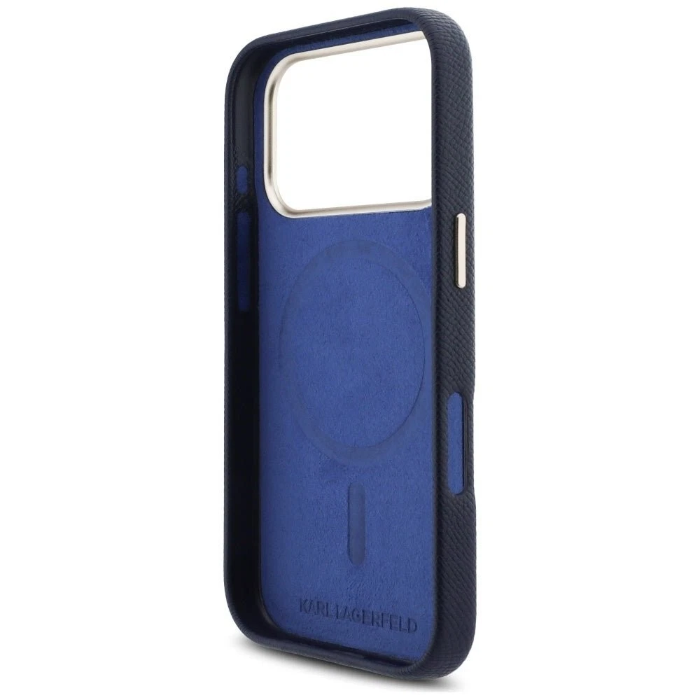Θήκη Karl Lagerfeld Karl Head Logo MagSafe Leather Blue iPhone 17 Pro Max ΘΗΚΕΣ KARL LAGERFELD Θήκη Karl Lagerfeld Karl Head Logo MagSafe Leather Blue iPhone 17 Pro Max - Image 4