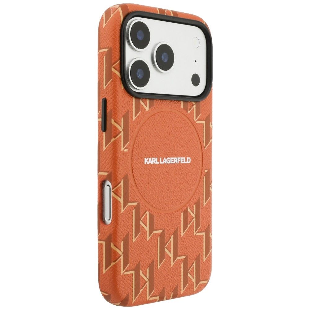 Θήκη Karl Lagerfeld Monogram Logo MagSafe Orange iPhone 17 Pro ΘΗΚΕΣ KARL LAGERFELD Θήκη Karl Lagerfeld Monogram Logo MagSafe Orange iPhone 17 Pro - Image 3