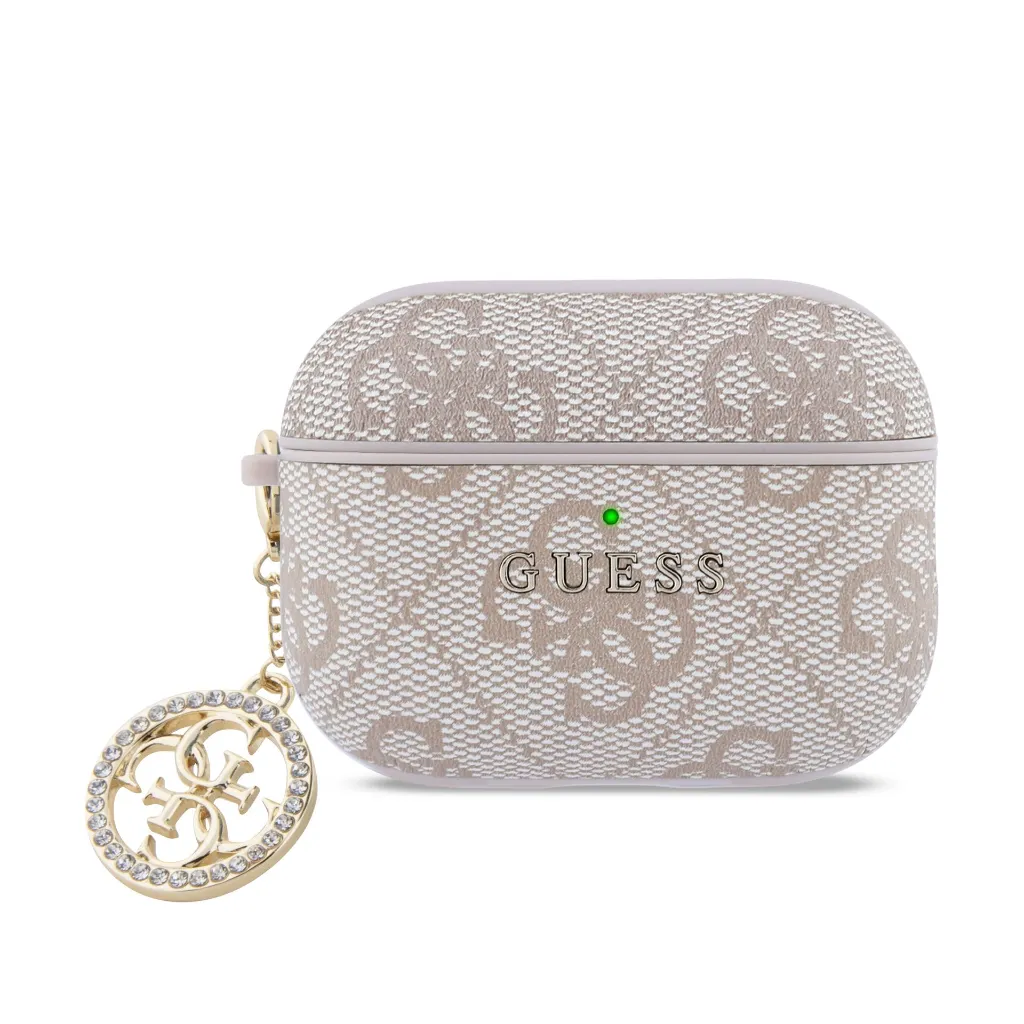 Θήκη Guess 4G Strass Charm Pink AirPods Pro 3 APPLE AIRPODS Guess Θήκη Guess 4G Strass Charm Pink AirPods Pro 3