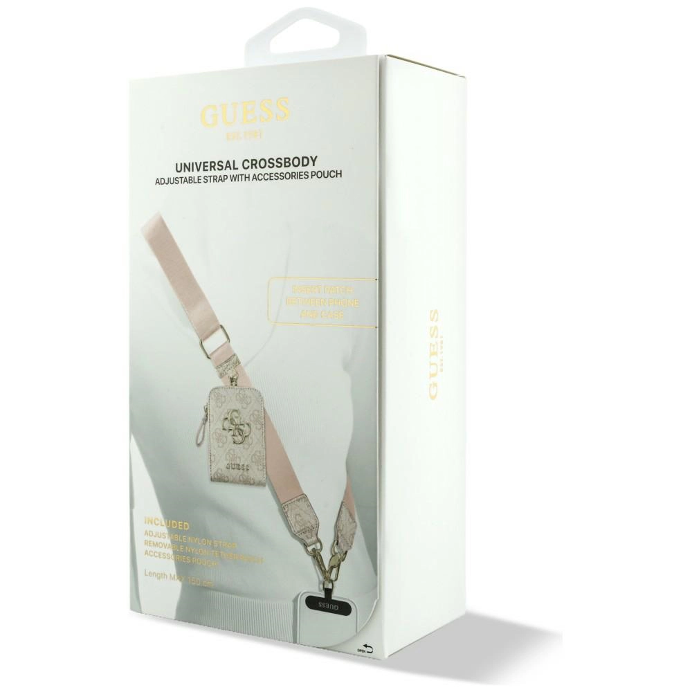 Guess Universal Strap 4G Eco Leather Metal Logo with Mini Pouch Pink GADGETS Guess Guess Universal Strap 4G Eco Leather Metal Logo with Mini Pouch Pink - Image 7
