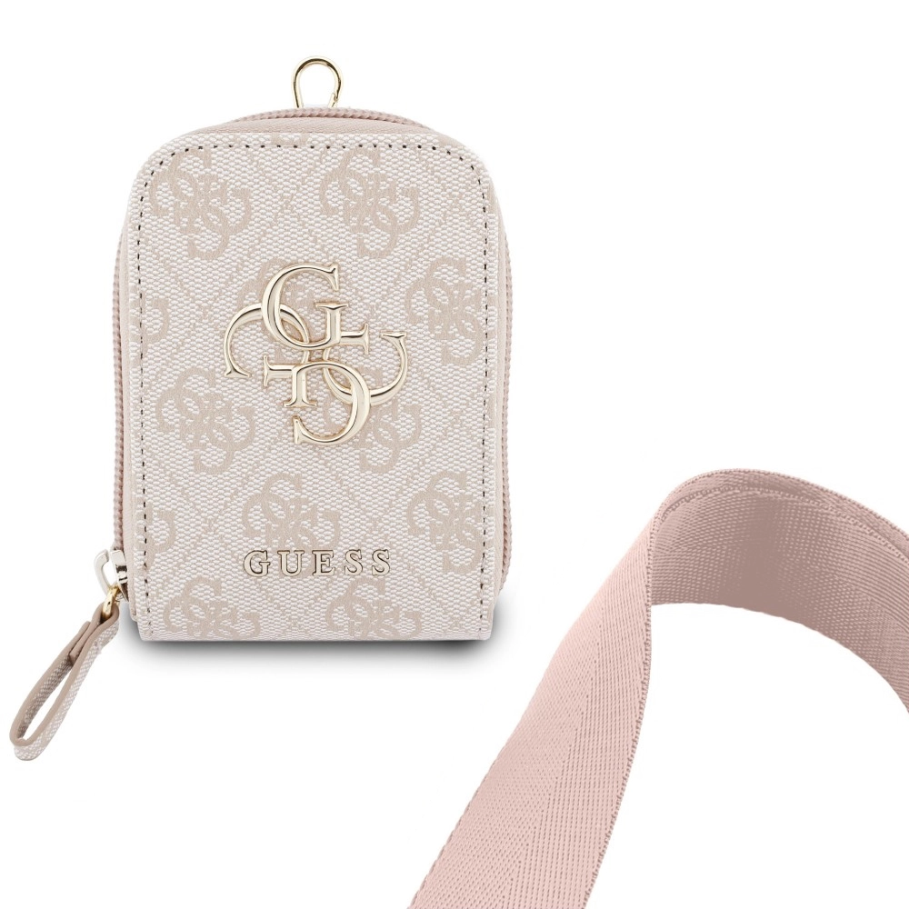 Guess Universal Strap 4G Eco Leather Metal Logo with Mini Pouch Pink GADGETS Guess Guess Universal Strap 4G Eco Leather Metal Logo with Mini Pouch Pink - Image 3