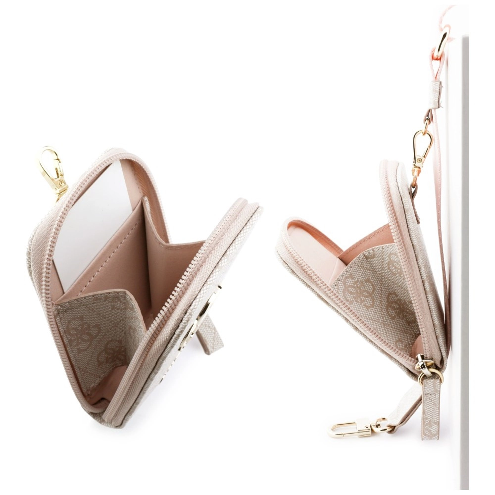 Guess Universal Strap 4G Eco Leather Metal Logo with Mini Pouch Pink GADGETS Guess Guess Universal Strap 4G Eco Leather Metal Logo with Mini Pouch Pink - Image 4