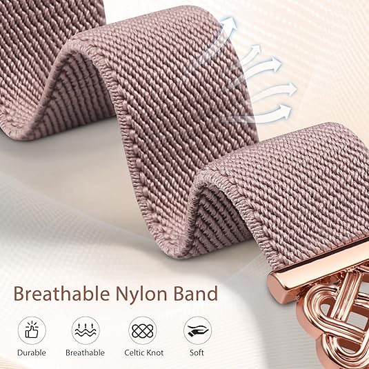 Λουράκι Celtic Stretchy Band Pink Apple Watch 38/40/41/42 Series 10/11 APPLE WATCH Orso Λουράκι Celtic Stretchy Band Pink Apple Watch 38/40/41/42 Series 10/11 - Image 5