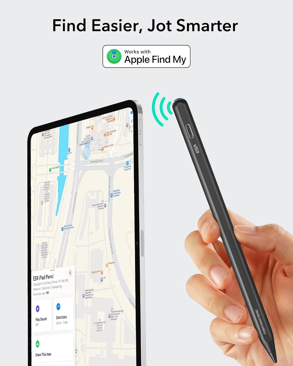 ESR Geo Digital Stylus iPad Pencil Black GADGETS ESR ESR Geo Digital Stylus iPad Pencil Black - Image 9
