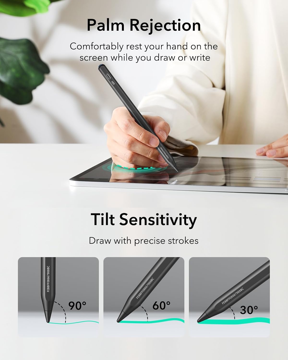 ESR Geo Digital Stylus iPad Pencil Black GADGETS ESR ESR Geo Digital Stylus iPad Pencil Black - Image 7