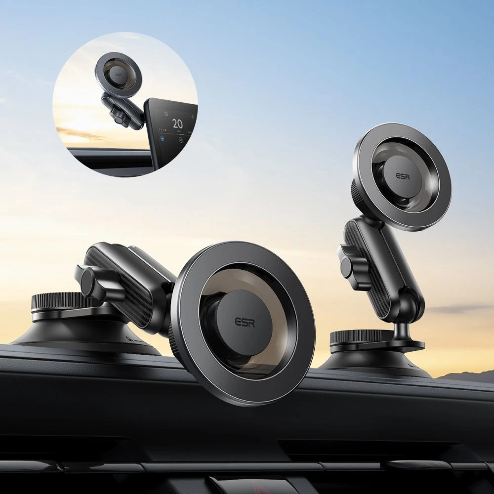 ESR OmniLock Suction Cup MagSafe Mount Black Carbon Fiber (2B524) ΑΞΕΣΟΥΑΡ MAGSAFE ESR ESR OmniLock Suction Cup MagSafe Mount Black Carbon Fiber (2B524) - Image 7