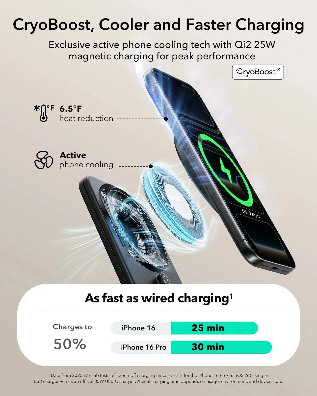 ESR Qi2.2 Foldable 3in1 MagSafe Wireless Charging Set 25W Black APPLE WATCH ESR ESR Qi2.2 Foldable 3in1 MagSafe Wireless Charging Set 25W Black - Image 6