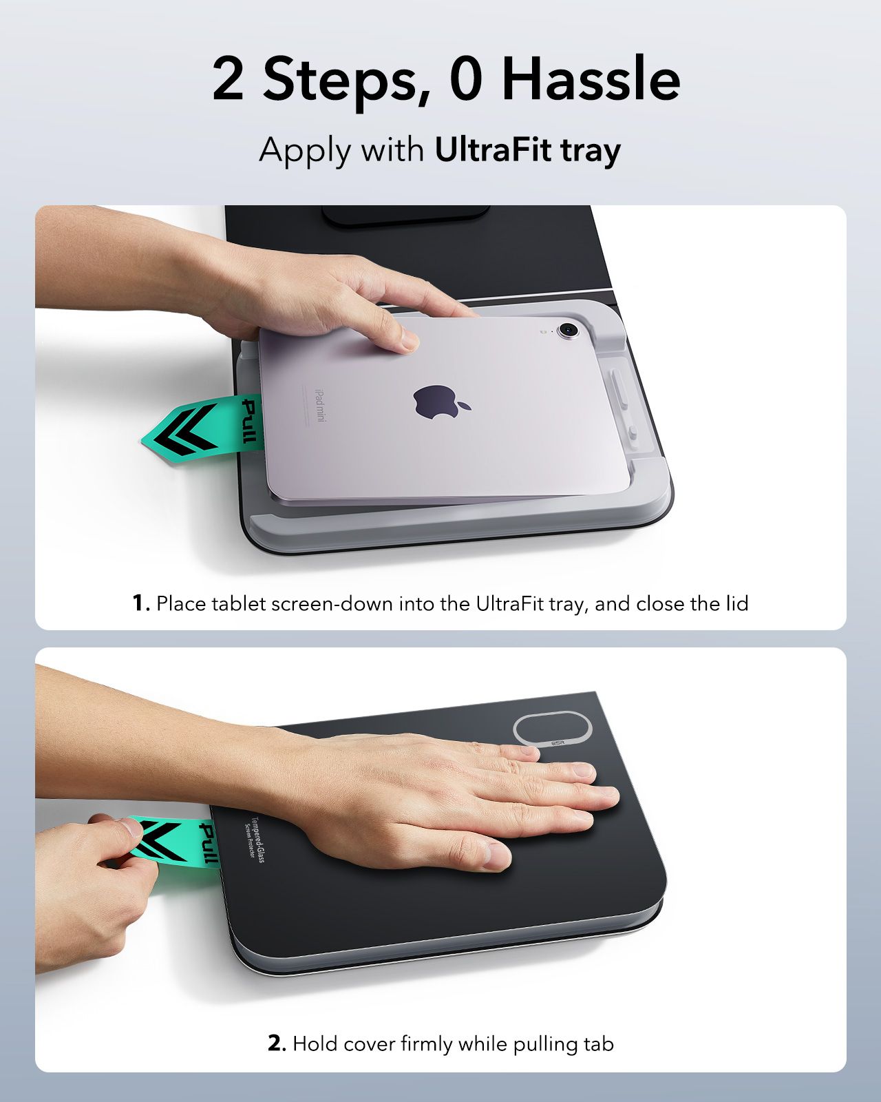 ESR UltraFit Classic Tempered Glass iPad Mini 6/7 (2-Pack) ΠΡΟΣΤΑΣΙΑ ΟΘΟΝΗΣ ESR ESR UltraFit Classic Tempered Glass iPad Mini 6/7 (2-Pack) - Image 7
