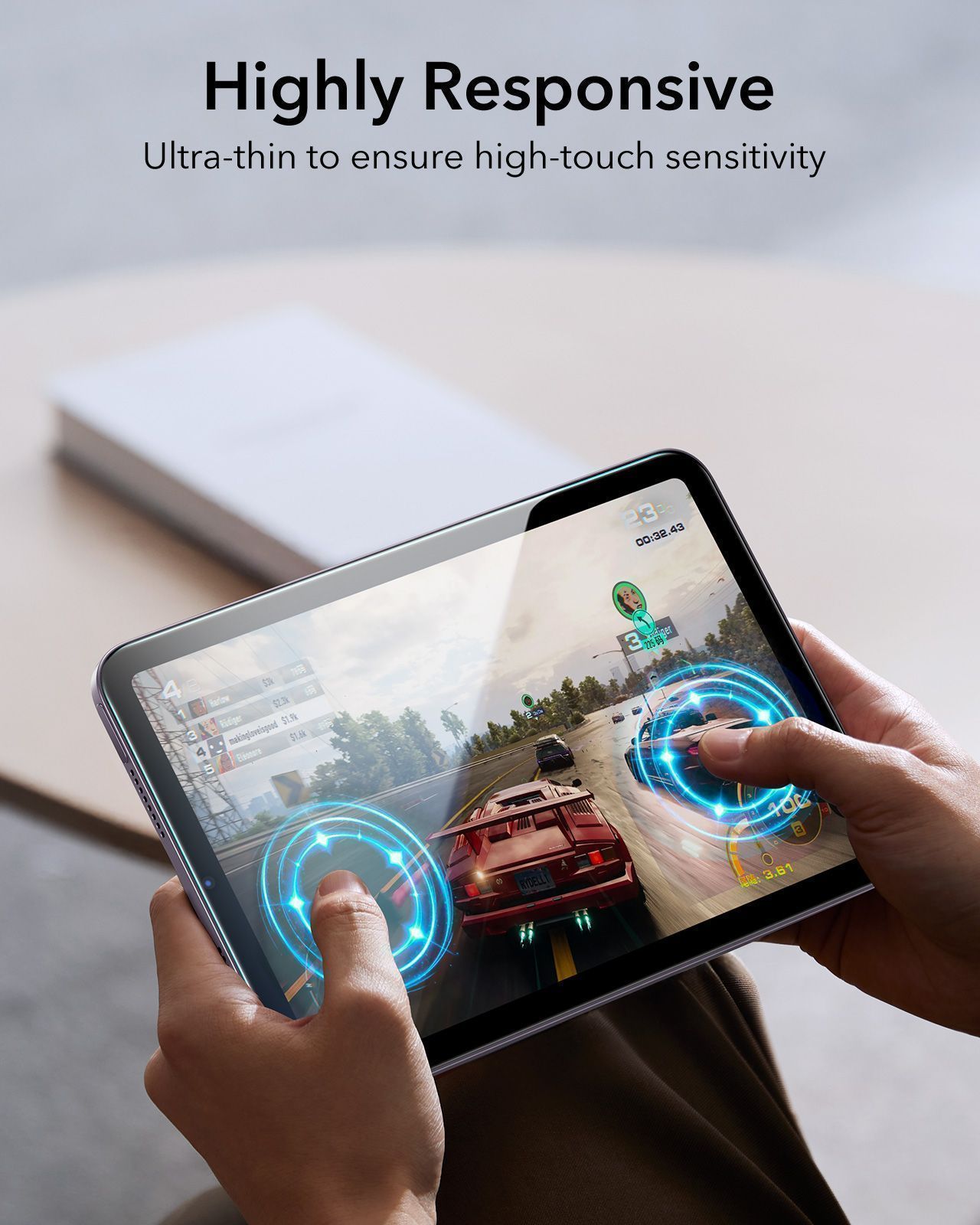 ESR UltraFit Classic Tempered Glass iPad Mini 6/7 (2-Pack) ΠΡΟΣΤΑΣΙΑ ΟΘΟΝΗΣ ESR ESR UltraFit Classic Tempered Glass iPad Mini 6/7 (2-Pack) - Image 5